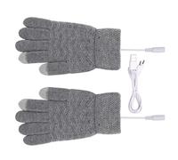 DLUKENY Guanti riscaldanti invernali dito screentouch riscaldato USB per attività sportiva dito pieno maglia sci per uomo donna guanti riscaldanti elettrici