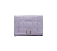 DLUKENY Portafoglio compatto porta carte di credito portafogli corti borsa in pelle PU organizer per soldi, Viola