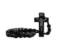 DLUKENY Rosario in legno fatto a mano con texture fine, adatto per meditazione e preghiera, portatile, regalo speciale religioso per gli amici, Hemu