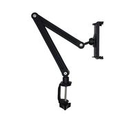DLUKENY Supporto flessibile per tablet per letto e scrivania con rotazione a 360 gradi e design a molla per supporto per tablet con braccio metallico di stabilità