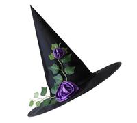 DLUKENY Velo in pizzo cappello da strega accessorio per costume di Halloween per feste di Halloween velo copricapo per cosplay in maschera