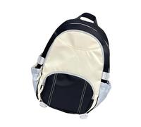 DLUKENY Zaino in nylon ergonomico per studenti delle scuole superiori con scomparti multipli Borse da viaggio resistenti all'usura di progettazione ergonomica, Nero , Taglia unica