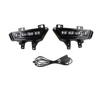 DLUMFPF LED Dinamico Laterale Indicatore Fari A LED Per Auto DRL Per Ford Per F 150 Per Raptor SVT 2022-2023 Indicatori Direzione Gialli Fari Diurni Fendinebbia Auto(White yellow)