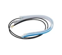 DLUMFPF LED Dinamico Laterale Indicatore Striscia Flessibile Impermeabile Diurne LED DRL 2 Pezzi 12 V Auto Fari Automatici Indicatori Direzione BianchiFlusso Freni Gialle(Blue to yellow,45CM)