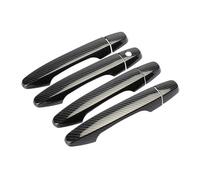 DLUMFPF Maniglia Portiera Esterna Dell'Auto Per Civic 9th Gen 2012-2015 Auto In Fibra Carbonio Stile Nero Maniglia Esterna Della Porta Modanatura Copertura Trim W/Keyless Entry Decor