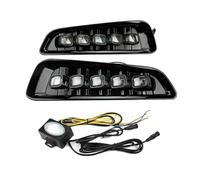DLUMFPF Per Ford Per F150 Per Raptor 2017-2019 Cornici Per Paraurti Anteriori LED DRL Con Indicatori Di Direzione Fendinebbia Fari Fendinebbia Per Auto
