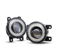 DLUMFPF Per Suzuki XL7 SX4 Per Alto Per Jimny Per Ignis Per Swift 2Pezzi Auto Angel Eye Fendinebbia LED Lente DRL Lampada Di Guida 30W H11 12V Auto Fendinebbia(White*Yellow)