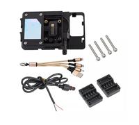 DLUMFPF Staffa Di Navigazione GPS Per Ninja 400 Per Ninja400 2018-2022 Moto Navigare Supporto Per Telefono Ricarica Wireless Supporto Navigatore GPS Moto