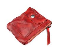DLUXCA 1 Piece Hand Washed Vintage Wallet Painted Old Coin Purse Card Holder Wallet Zipper (Color : C, Size : 8 * 1 * 11cm)