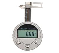 DLUXCA Calibro per Gemme di Diamanti, Calibro Digitale Rotondo Multifunzione da 0-25 mm 0,01 mm Strumenti per la misurazione dello Spessore di Diamanti e Pietre preziose