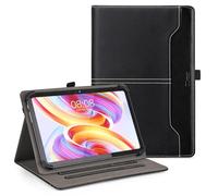 DLveer Custodia Universale per Blackview Tab 90 WiFi 11"/Blackview Tab 70 WiFi/Tab 30 WiFi 10", Compatibile con Teclast T50/T40Air/T40HD/T45HD Tablet, Cover in Pelle PU per Tablet 10-11", Nero Solido