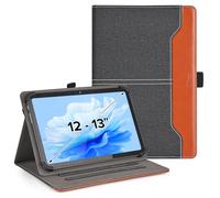 DLveer Custodia Universale per Doogee U12/T36 12 Pollici/Tab E3 Pro 13 Pollici/Teclast T65 MAX 13 Pollici/Blackview Tablet 12-13 Pollici Multi-View PU Pelle Cover per Tablet Android 12-13", Nero