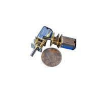 DLVQMPLASX Riduttore di velocità DC 4,2V 6V N20 Rapporto di riduzione: 10:1 1400RPM Avviamento elettronico con ingranaggi in metallo Motori DC con ruota dentata for giocattoli hobby