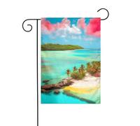 Dlxw Bandiera dei Caraibi 30,48 x 45,72 cm su entrambi i lati per esterni crea una romantica decorazione da giardino per la casa e l'atmosfera esterna! Migliora il gusto della tua decorazione da
