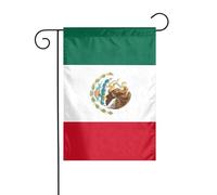 Dlxw Bandiera del Messico 30,48 x 45,72 cm su entrambi i lati per esterni crea una romantica decorazione da giardino per la casa e l'atmosfera esterna! Migliora il gusto della tua decorazione da