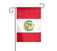 Dlxw Bandiera del Perù 30,48 x 45,72 cm su entrambi i lati per esterni crea una romantica decorazione da giardino per la casa e l'atmosfera esterna! Migliora il gusto della tua decorazione da giardino