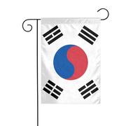 Dlxw Bandiera della Repubblica di Corea 30,48 x 45,72 cm su entrambi i lati per esterni crea una romantica decorazione da giardino per la casa e l'atmosfera esterna! Migliora il gusto della tua