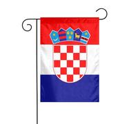 Dlxw Bandiera della Repubblica di Croazia 30,48 x 45,72 cm su entrambi i lati per esterni crea una romantica decorazione da giardino per la casa e l'atmosfera esterna! Migliora il gusto della tua
