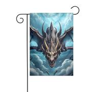 Dlxw Bandiera drago volante 30,48 x 45,72 cm su entrambi i lati per esterni crea una romantica decorazione da giardino per la casa e l'atmosfera esterna! Migliora il gusto della tua decorazione da