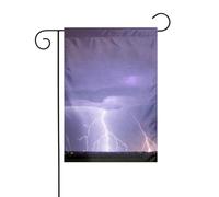 Dlxw Bandiera tempesta di fulmini 30,48 x 45,72 cm su entrambi i lati per esterni crea una romantica decorazione da giardino per la casa all'aperto