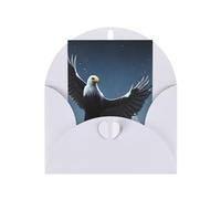 DLXW biglietti di ringraziamento vuoti con buste invitando genitori, amici, fratelli, sorelle, vicini, colleghi biglietto di auguri aquila sotto le stelle