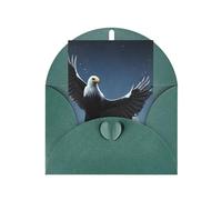 DLXW biglietti di ringraziamento vuoti con buste invitando genitori, amici, fratelli, sorelle, vicini, colleghi biglietto di auguri aquila sotto le stelle