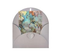 DLXW biglietti di ringraziamento vuoti con buste invitare genitori, amici, fratelli, sorelle, vicini, colleghi biglietto di auguri cartone animato mappa del mondo