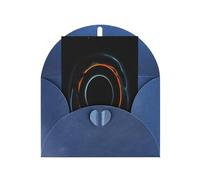 Dlxw Biglietto di ringraziamento con busta 10,2 x 15,2 cm (circa 10,2 x 15,2 cm) misteriosi buchi neri cosmici biglietto di auguri