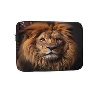 Dlxw Borsa interna per laptop, protezione alla moda, leggera e portatile, custodia per laptop da 15 pollici, antiurto, lo sguardo del leone