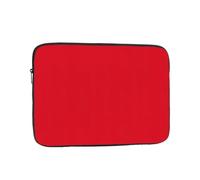 Dlxw Borsa interna per laptop, protezione alla moda, leggera e portatile! Custodia per laptop da 15 pollici, antiurto, tinta unita rossa