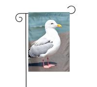 Dlxw graziosa bandiera gabbiano 30,48 x 45,72 cm su entrambi i lati per esterni crea una romantica decorazione da giardino per la casa e l'atmosfera esterna! Migliora il gusto della tua decorazione da