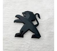 DLXYZML Emblema Logo per Peugeot 208 2013 2014 2015,Nero/Argento Ricambio Emblema Stemma Cofano Anteriore Bagagliaio Posteriore Adesivi ABS Accessori Decorazione Styling Modifica Auto,Black