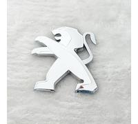DLXYZML Emblema Logo per Peugeot 308 CC 2011 2012 2013 2014 2015,Nero/Argento Ricambio Emblema Stemma Cofano Anteriore Bagagliaio Posteriore Adesivi ABS Accessori Decorazione Styling Modifica Auto