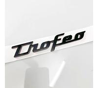 DLXYZML Nero Ricambio Emblema Kit per Maserati Levante 2016-2025,Anteriore Posteriore Logo Stemma Lettere Griglia Bagagliaio Insignia ABS Accessori Decorazione Styling Modifica Auto,Trofeo Letter