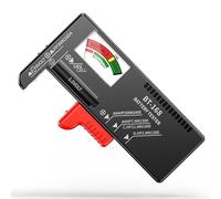 Dlyfull Tester per batteria, semplice tester universale per batterie AA AAA C D 9 V, misuratore di batteria veloce per batteria da 9 V/1,5 V e batterie a bottone