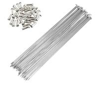 DLZFUDTY Raggi Bici,Raggi Bicicletta Raggi for Bicicletta in Acciaio Inossidabile Argento 36 Pezzi 14G/14K Raggi for Bicicletta J Bend Raggi for Bici(294mm)
