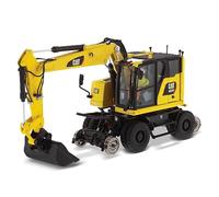 DM DIECAST MASTERS- Diecast Masters 85661-Escavatore Caterpillar bidirezionale per ferrovia Cat M323F Rail, Scala 1:50, Circa 6,0 x 8,3 x 16,0 cm, a Partire da 14 Anni, Colore Yellow, 85661