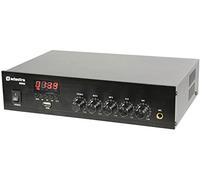 DM-Series Mixer Amplificatore 25Wrms con USB, Radio FM e Bluetooth, Amplificatore 100V Linea o 4-16 Ohm, Ingressi Mic/Aux, Uscita Mono per Piccole Installazioni Audio
