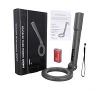 DM3004A Piccolo metal detector palmare con LED e sistema di allarme sonoro dotato di sonda pieghevole e rilevamento rapido del metallo per uso governativo e di sicurezza (con batteria)