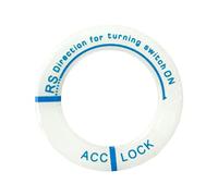 DMAIS Portachiavi di accensione, adesivo in resina epossidica di accensione, fosforescente non sbiadisce, anello decorativo di accensione, adesivi fluorescenti per chiave auto per veicoli