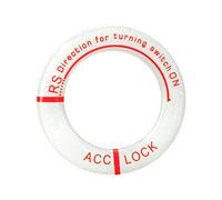 DMAIS Portachiavi di accensione, adesivo in resina epossidica di accensione, fosforescente non sbiadisce, anello decorativo di accensione, adesivi fluorescenti per chiave auto per veicoli