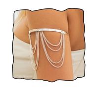 Dmaiy Bracciali da donna in argento dorato bracciale boho superiore nappa polsino aperto regolabile per le vacanze, One Size, Metallo, Non pietra preziosa