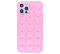 DMaos Copertura iPhone 12 Mini 5,4" Pop Blase Cuore Bella per Donne