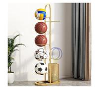 DMBBSAPBSH Carrello Porta Palline Cesto, Porta Palloni, Organizzatore Portatile for Attrezzature Sportive con cestini for palloni da Basket, da Calcio e da pallavolo(A,5 Layer)