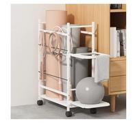 DMBBSAPBSH Carrello Porta Palline Cesto, Porta Palloni, Supporto for Tappetino Yoga da Terra, scaffale espositivo for riporre Attrezzature Sportive, Piccoli carrelli mobili for la casa