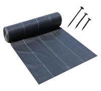 DMBBSAPBSH Membrana per Il Controllo delle Erbacce, Tessuto barriera for Giardino, Tappetino da Giardinaggio for Esterni, Pellicola Anti-Erbacce(1.2 * 100m)