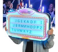DMBBSAPBSH Presentatore per Bottiglie da Club a LED, Lettere Light Box con 1 set di lettere inglesi, presentatore LED luminoso con cambio colore