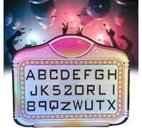 DMBBSAPBSH Presentatore per Bottiglie da Club a LED, Luci di visualizzazione del segno del servizio di bottiglia, segno della scatola luminosa con lettere e numeri, cambio di colore multiplo(A)