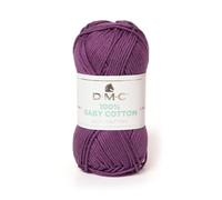 DMC - 100% Baby Cotton - Filato da maglia, studiato per la realizzazione di corredini da neonato | Morbido e piacevole da lavorare | Gomitolo da 50 g - 106 m | disponibile in 27 colori