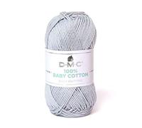 DMC - 100% Baby Cotton - Filato da maglia, studiato per la realizzazione di corredini da neonato | Morbido e piacevole da lavorare | Gomitolo da 50 g - 106 m | disponibile in 27 colori